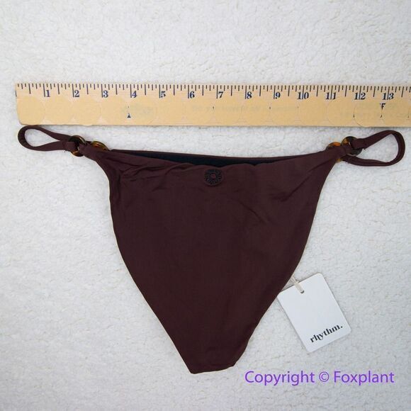 NEW Rhythm Free People Ring Itsy Bikini Bottom in chocolate, size L - Picture 7 of 11